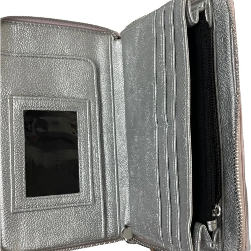 Betsy Johnson Bow Wallet Wristlet Delicate Pastel Pink Luxury Designer Purse